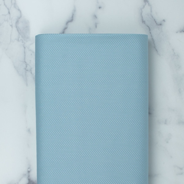 Sevenberry: Petite Basics - Dusty Blue - Sold by the 1/2 yard | COUNTRY & CLOTH