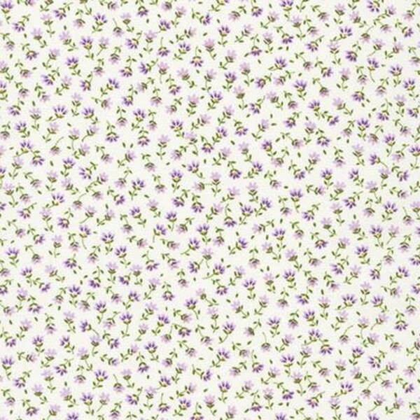 Sevenberry Petite Fleurs - Lavender - Sold by the 1/2 yard | COUNTRY & CLOTH