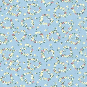 Sevenberry Petite Fleurs - Blue - Sold by the 1/2 yard | COUNTRY & CLOTH