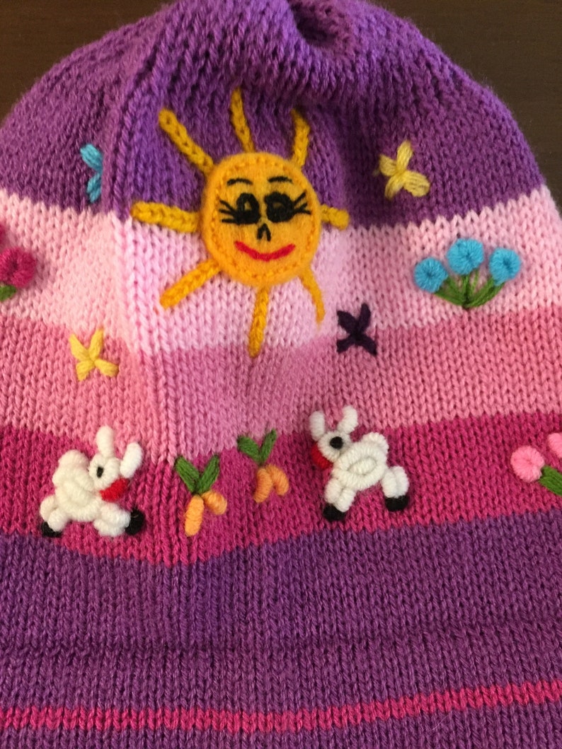 Kids Peruvian beanie size 1 to 3 yold