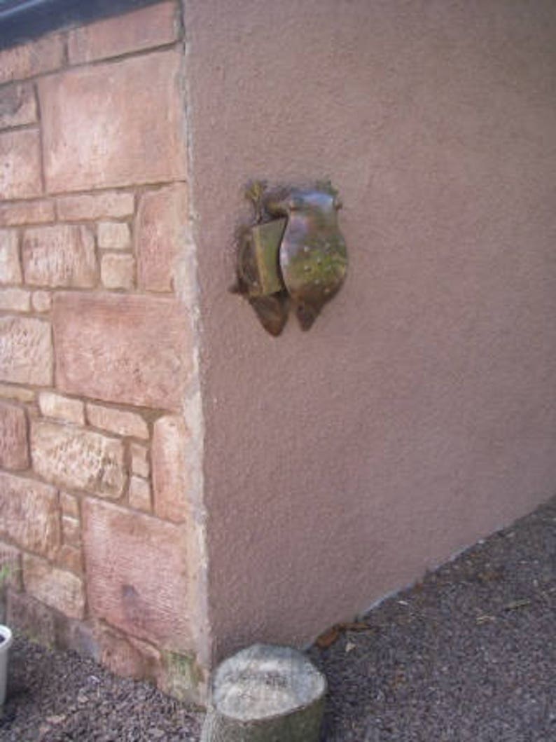 Metal frog garden ornaments with internal storage Etsy