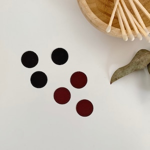Adhesive 1&quot; Round Match STRIKER DOTS  (Set of 50/75/100/200) Brown/Black