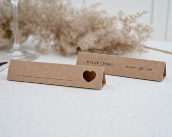 Personalized PLACE CARDS for Weddings (Set of 20/30/40/50/100) Wedding Table Settings