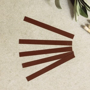 Strisce adesive per fiammiferi STRIKER 2,85" x 0,25" (set da 50/75/100/200) marrone/nero
