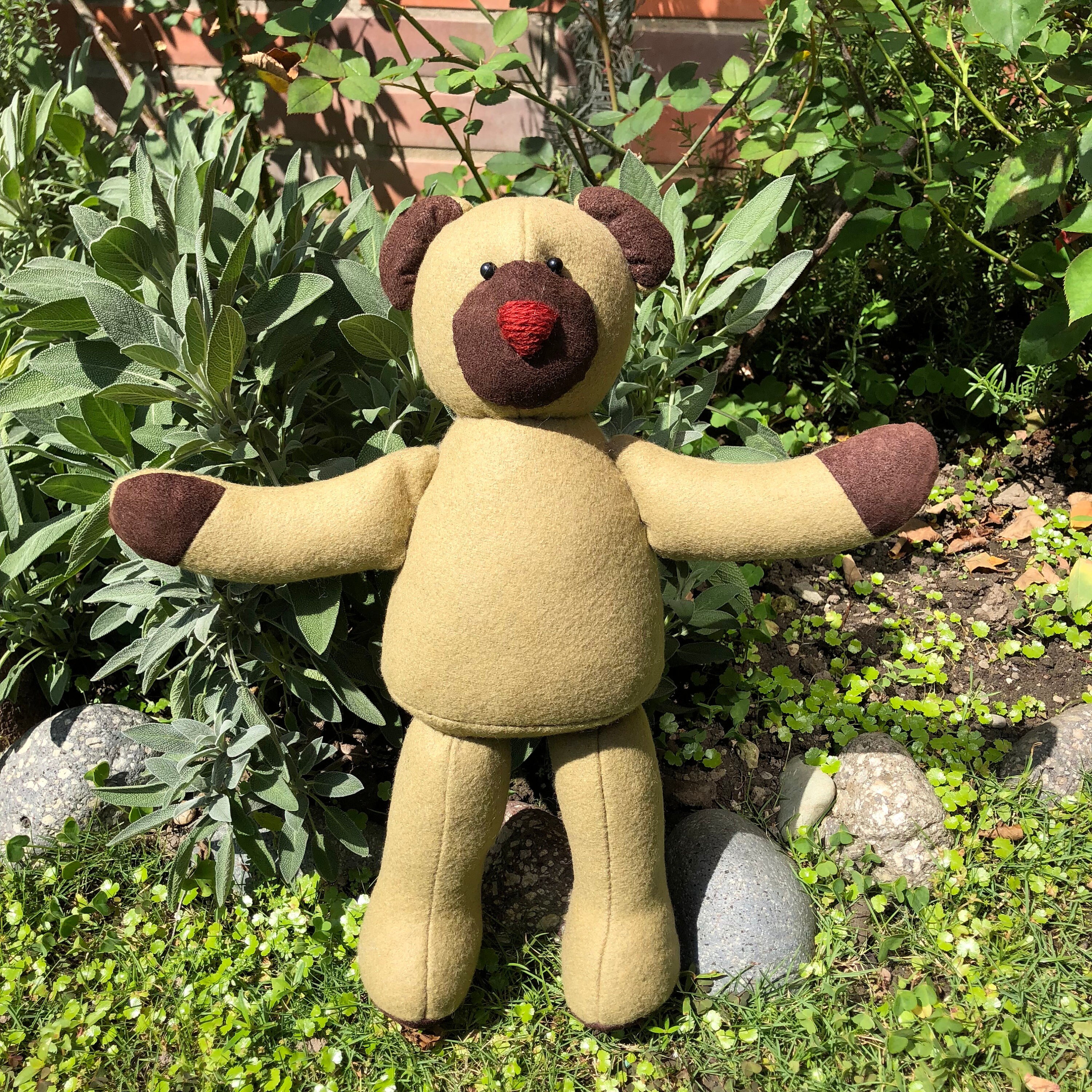 Classic Patchwork Teddy Bear Khaki | Etsy