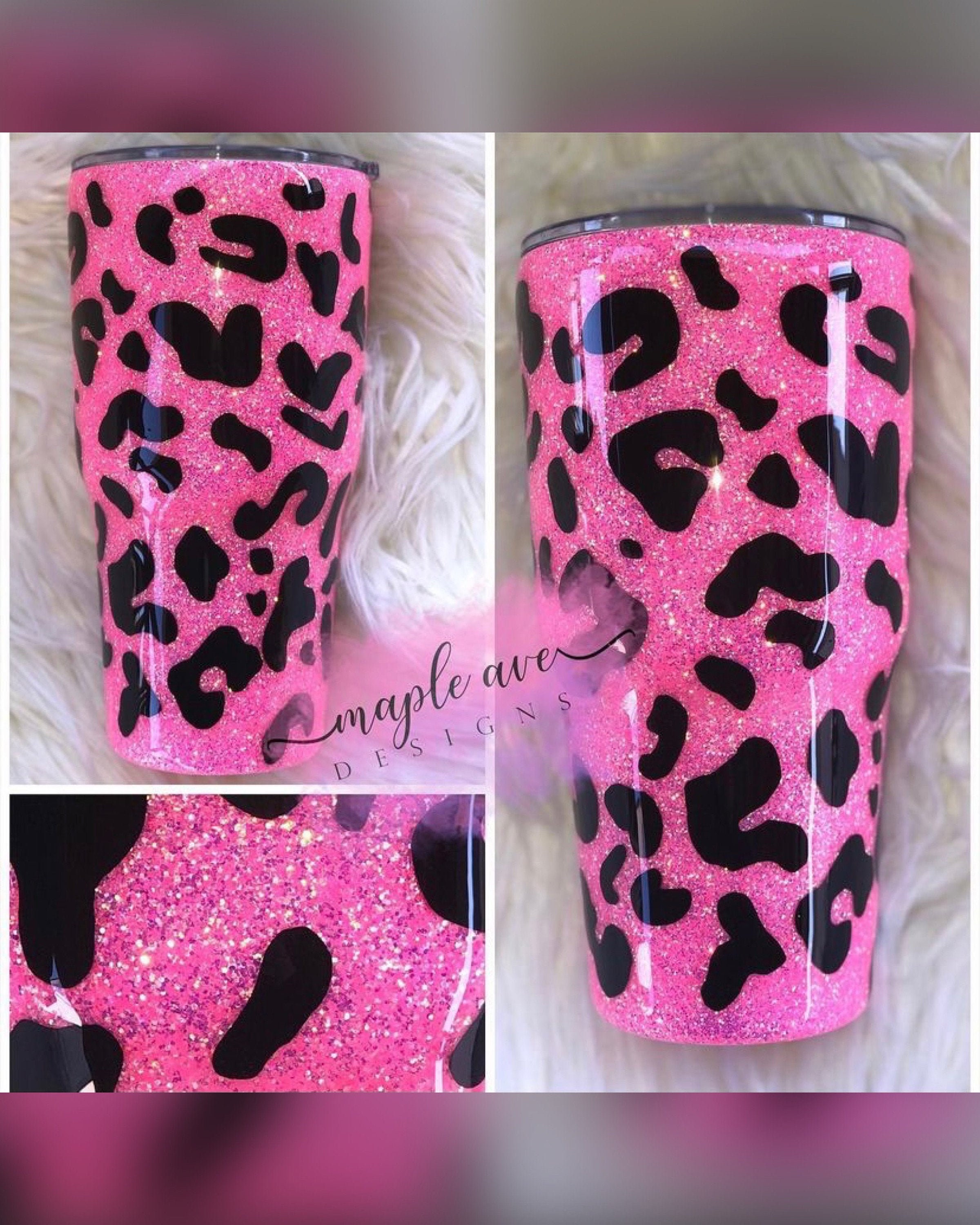 Pink Cheetah Print Pink Leopard Print Cheetah Print Glitter | Etsy