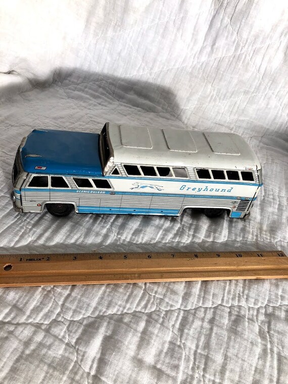 tin toy greyhound bus