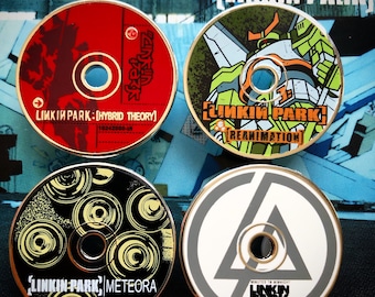 LP CDs Hard Enamel Pin Rock Musik Revers Hut Pin Abzeichen