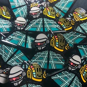 Chibi Daft Punk Hard Enamel Pin - Glow Discovery Alive 2007 Random Access Memories French Touch House EDM Revers Pin Accessoire