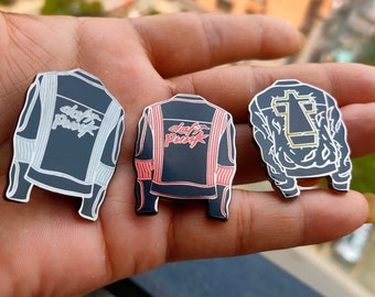daft punk homework bomber jacket Daft Punk Alive Red Jacket Hard Enamel Pin - Discovery Alive 2007 Random Access Memories House EDM Lapel Pin