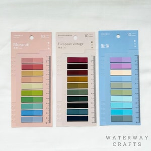 Translucent Sticky Tabs | Pastel Planner Stickers, Journal Supplies
