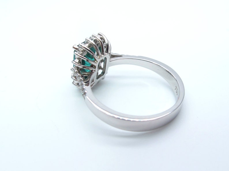 Zambia Emerald Vintage Engagement Ring, IGL Certified Natural Emerald