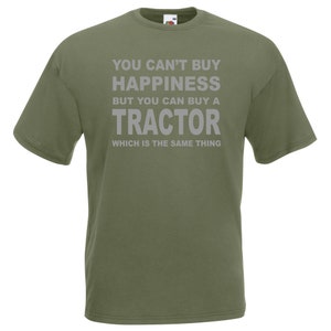 Tractor Happiness Farmer T-Shirt, Farming TShirt, Farm T Shirt, Funny Farming