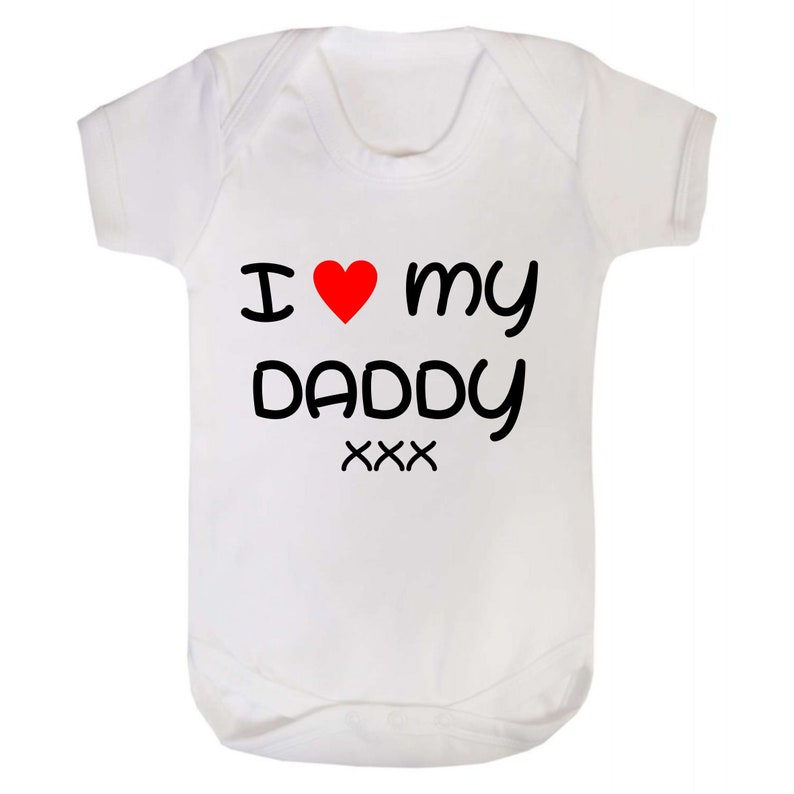 Baby Vest I Love My Daddy heart