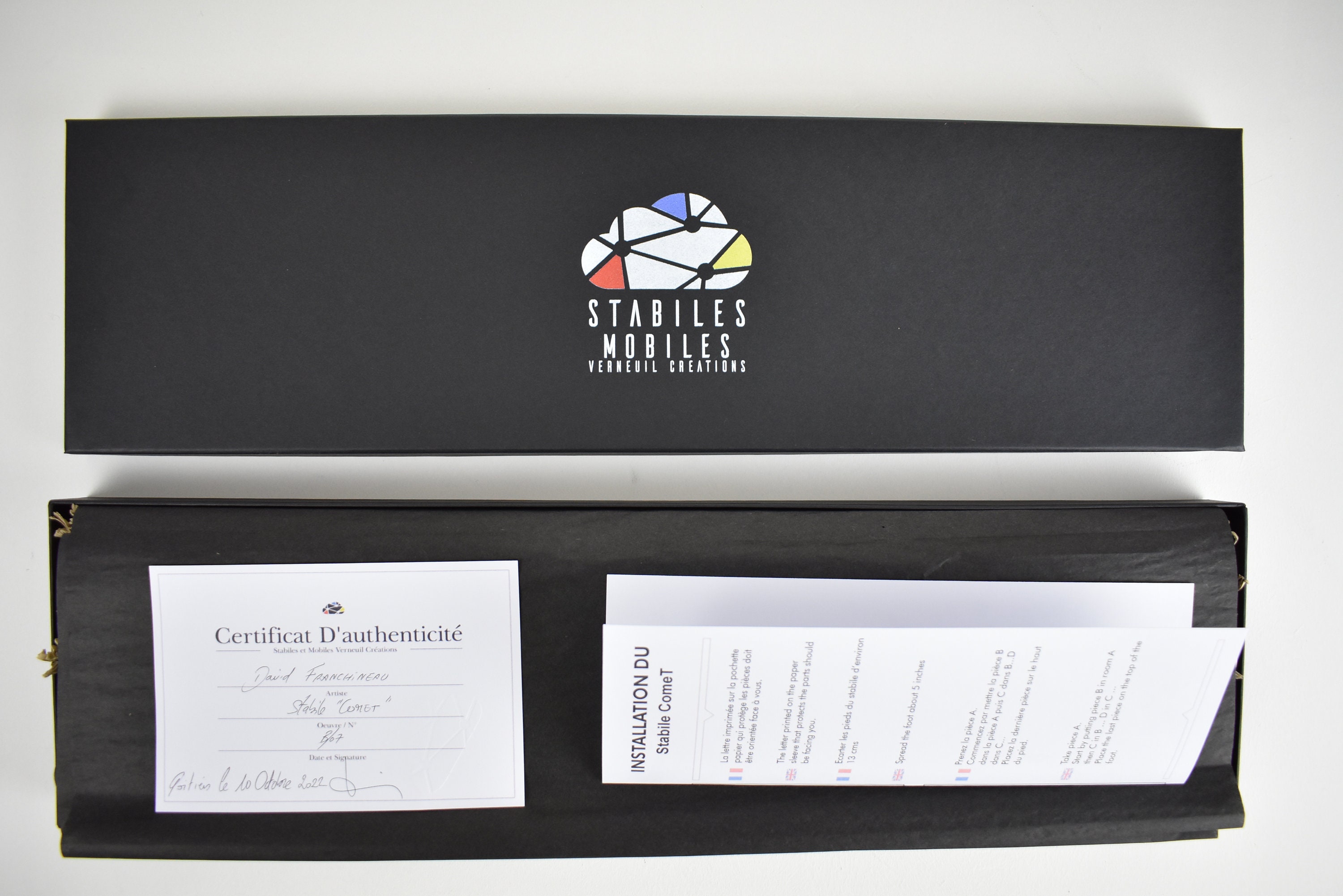 STABILE Standing Mobile Comet Handmade in France Mid Century