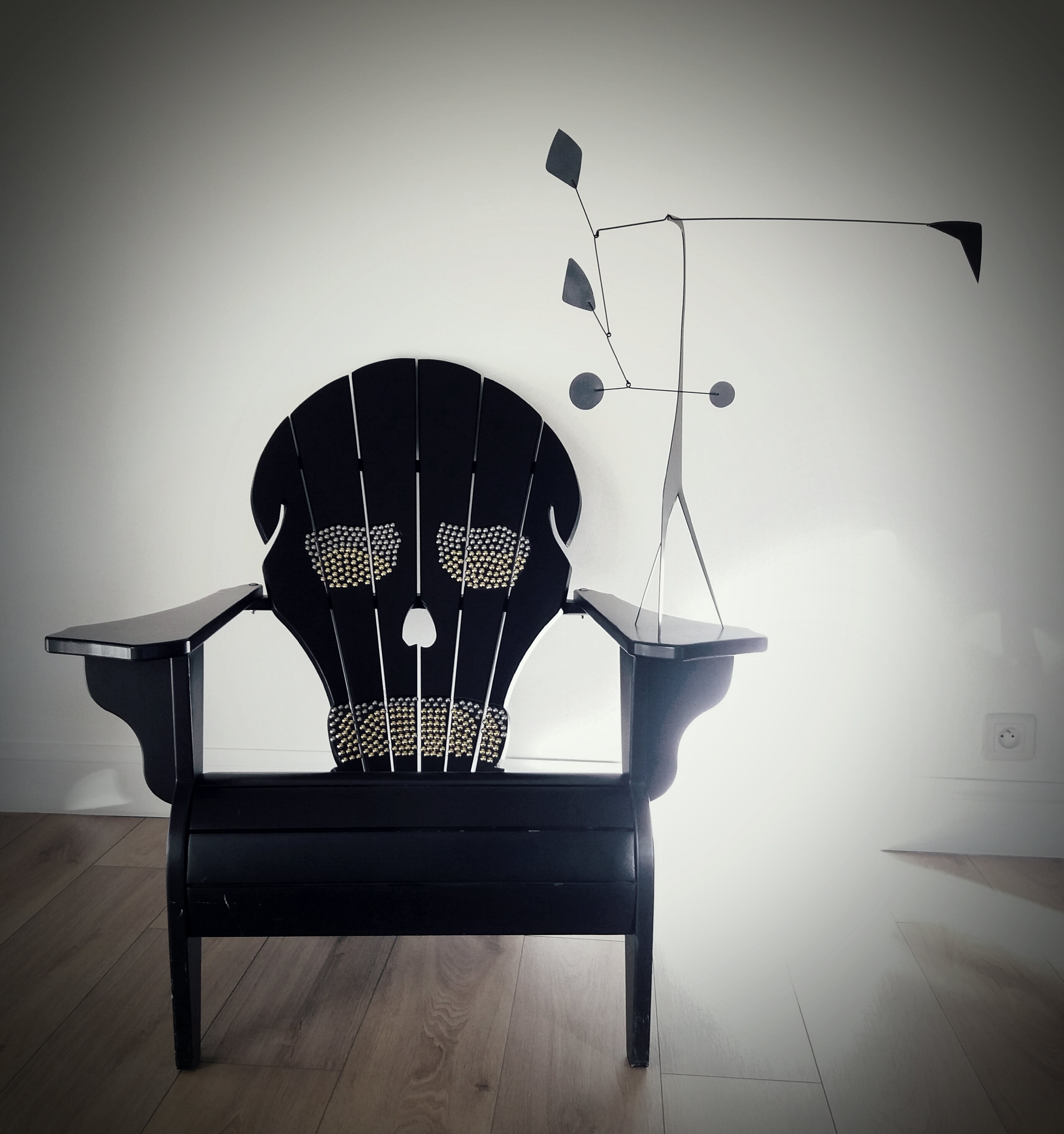 STABILE Standing Mobile Verneuil Créations Black Handmade in