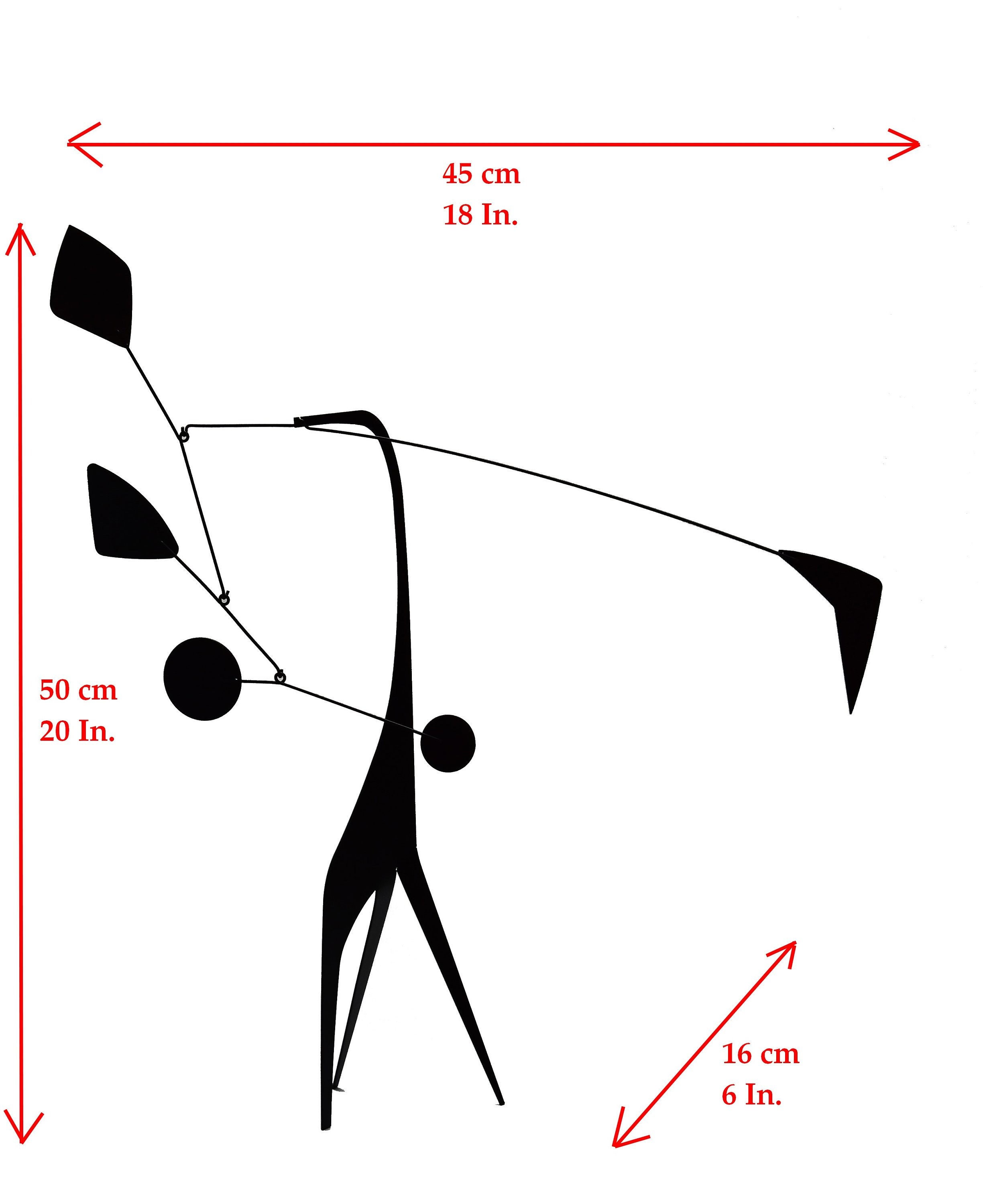 STABILE Standing Mobile Verneuil Créations Black Handmade in