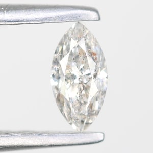 0.17 CT Natural Loose Marquise Shape Diamond Salt And Pepper Marquise White Grey Color Marquise Cut Diamond