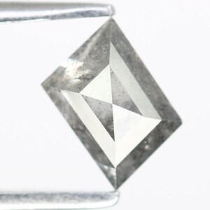 Geometric Kite Salt and Pepper Diamond | Natural Loose Diamond for Unique Engagement Ring, Modern Jewelry, Wedding Gift