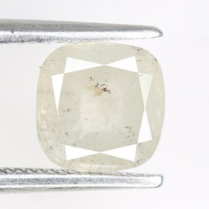 1.05 Ct Cushion Cut Salt and Pepper Diamond | Natural Loose Gray Diamond for Custom Rings | One-of-a-Kind High Quality Gem