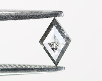 SALT AND PEPPER Kite Diamond for Engagement Ring - Etsy