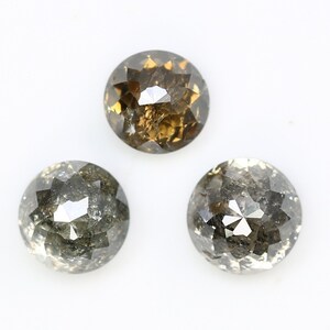 1.17 CT Rose Cut Salt and Pepper Natural Brown Real Loose Diamonds For Wedding RingFor Gold Ring Diamonds