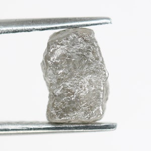2ct Natural Rough Gray Uncut Diamond | For Uncut Rough Diamond Ring | Raw Diamond For Jewelry | Unique Gift | Antique Raw Diamond Gift