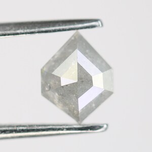 0.72 CT Geometric Salt and Pepper Diamond | Natural Loose Diamond for Jewelry, Black Diamond Engagement Ring, Solitaire Ring