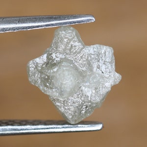 1.90ct Natural Rough Gray Uncut Diamond | For Uncut Rough Diamond Ring | Raw Diamond For Jewelry | Unique Gift | Antique Raw Diamond Gift