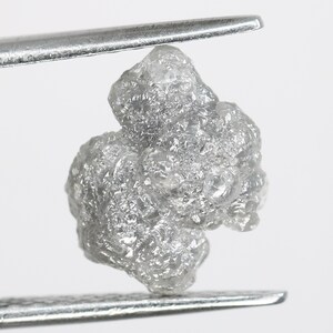 3.48 CT Natural Rough Gray Uncut Diamond | For Uncut Rough Diamond Ring | Raw Diamond For Jewelry | Unique Gift | Antique Raw Diamond Gift