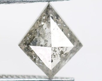 0.67 CT Kite Salz und Pfeffer Diamant, Gelockerter Polierter Diamant