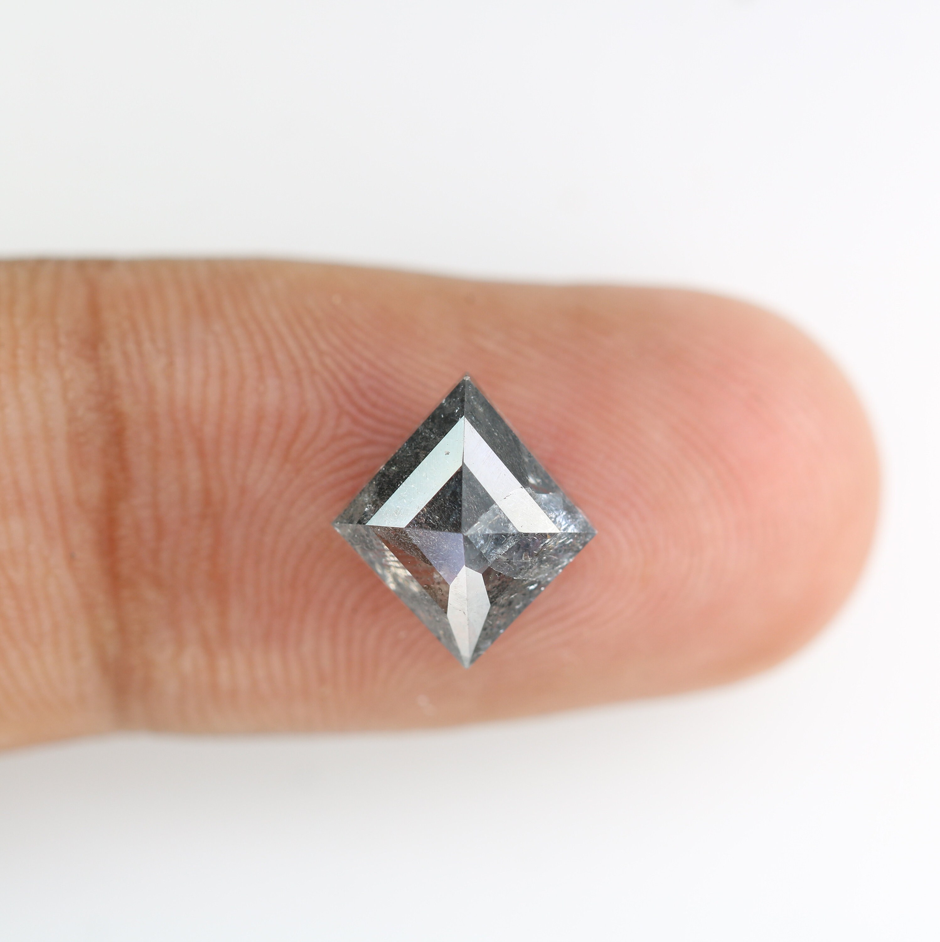 2.71 CT Kite Cut Salt and Pepper Diamond Etsy