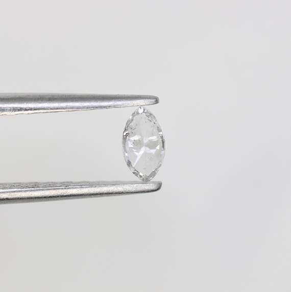 0.14 CT 天然ルースマーキスシェイプダイヤモンド ソルトアンド 0.14 CT 天然ルースマーキスシェイプダイヤモンド ソルトアンド