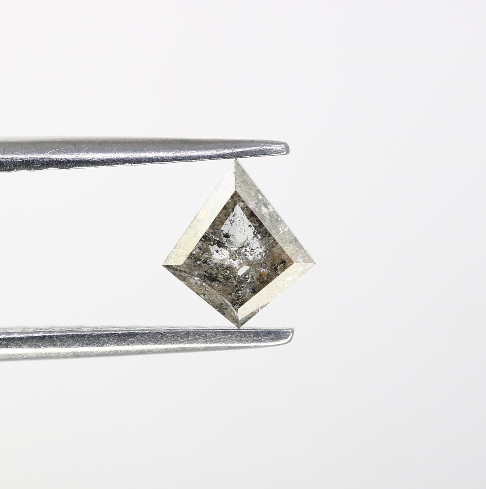 Loose Kite Cut Salt and Pepper Diamond Etsy