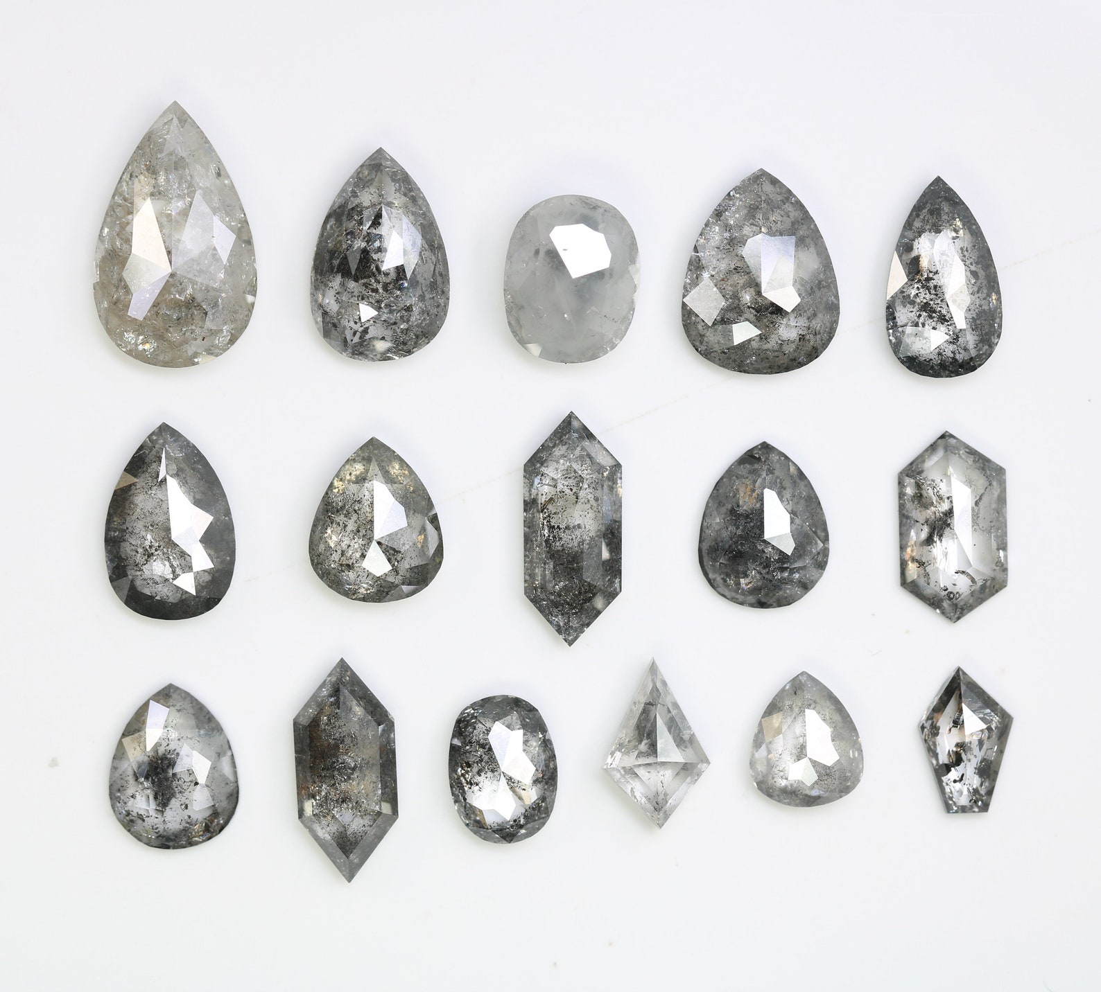 Galaxy Diamond for Salt and Pepper Engagement Ring Etsy