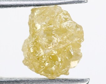 1.46 CT Rough Light Yellow Uncut Diamond For Engagement Ring