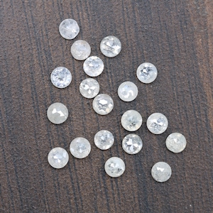 Natural White Color Diamond 2.31 Carats | Round Rose Cut 2.60x2.80mm | I3 Clarity | 19 Pieces Loose Diamonds for Jewelry & Rings