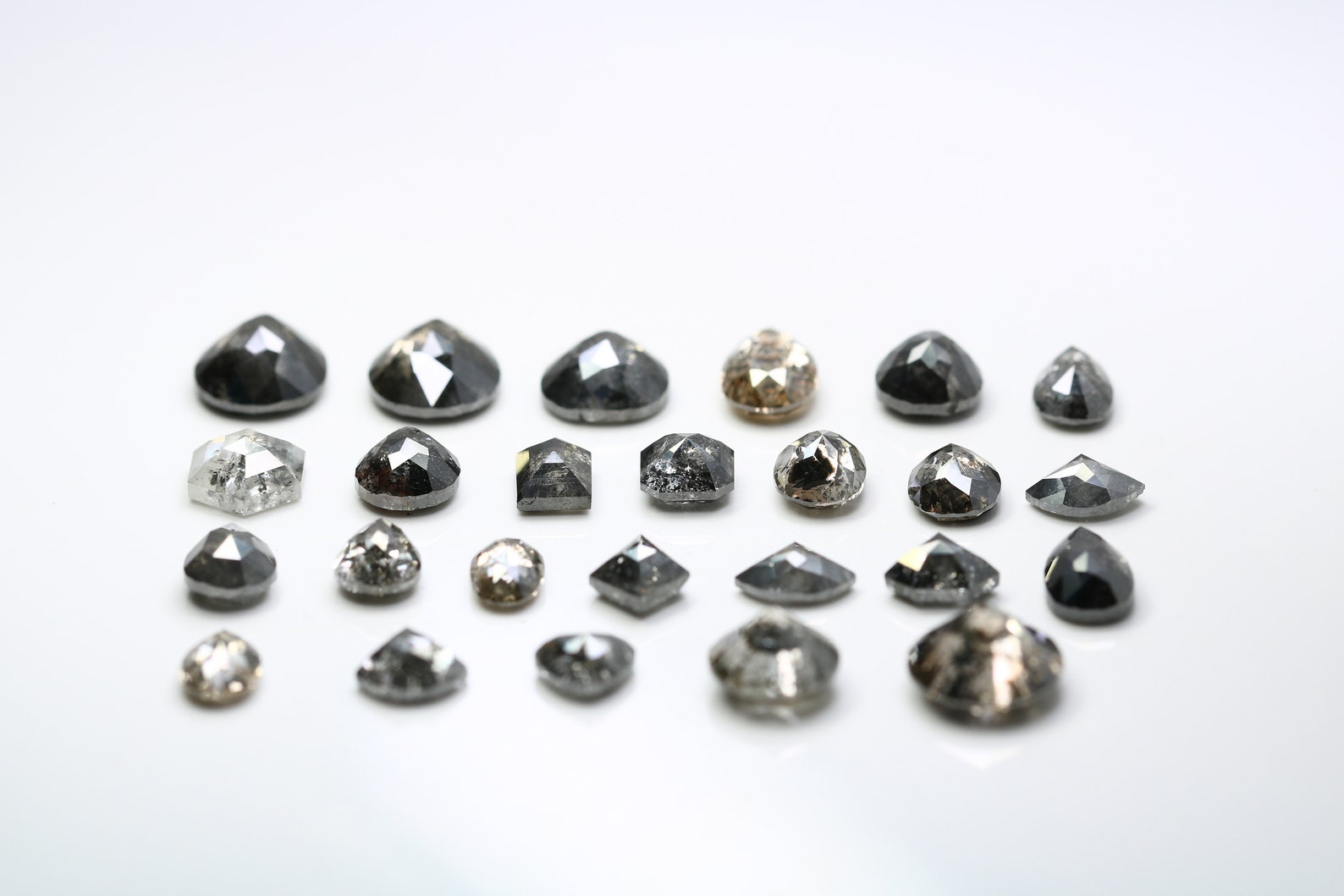 Natural Loose Salt and Pepper Diamond One of a Kind Natural Loose Mix