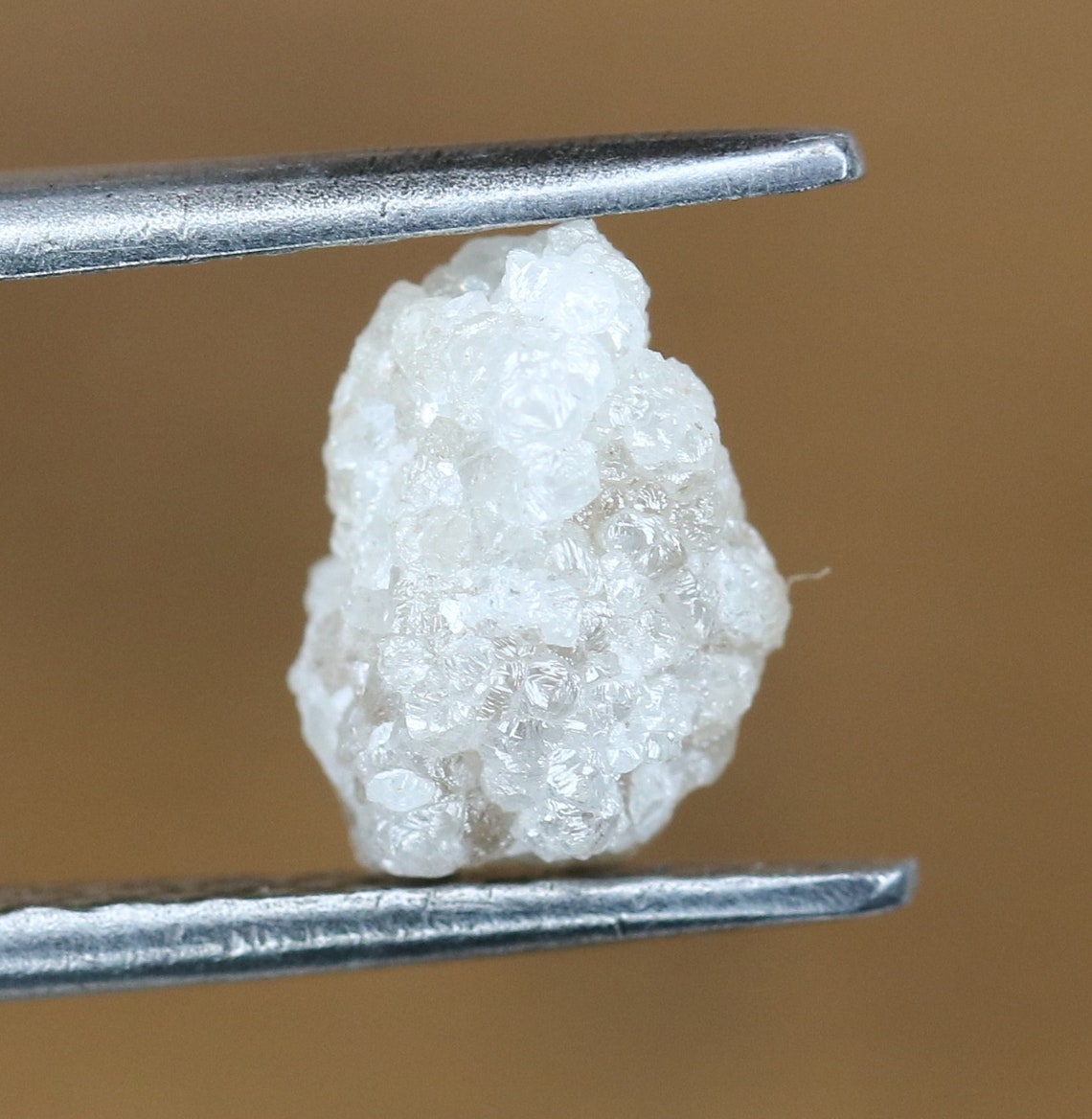 1.25 CT Uncut Rough Snow White Diamond For Engagement Ring Etsy