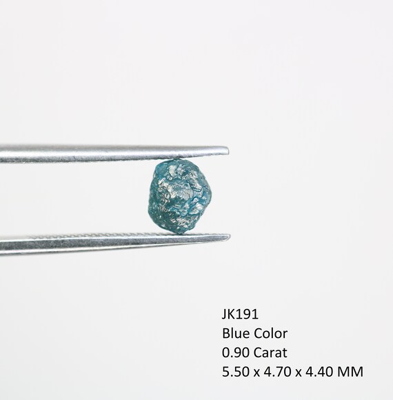 Diamant Brut Bleu Naturel Non Taillé 0,90 Carats - Qualité Fancy, Pour Collection Ou Création