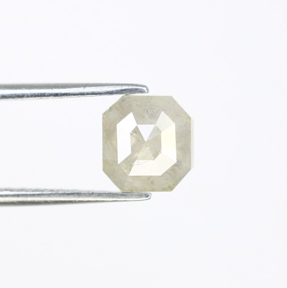 1.38 CT 天然ルースエメラルドシェイプダイヤモンド ソルト