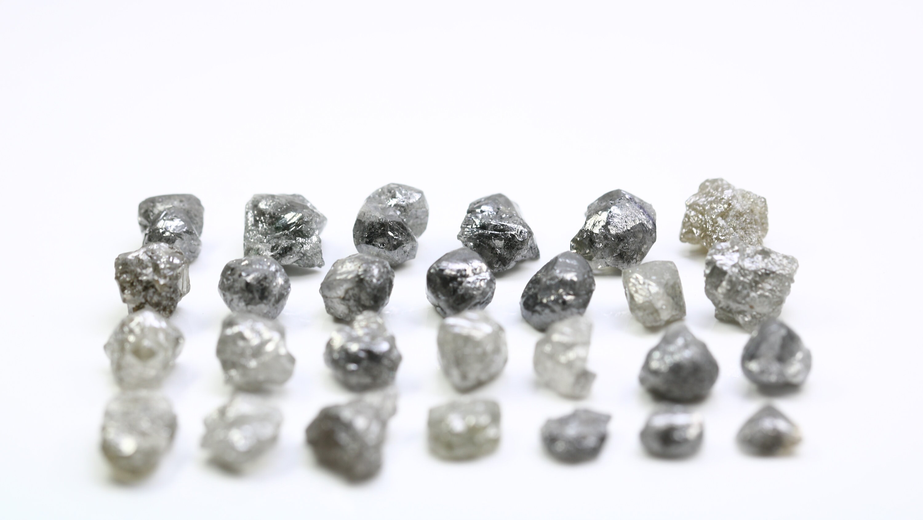 3 CT Salt And Pepper Rough Raw Diamond Etsy