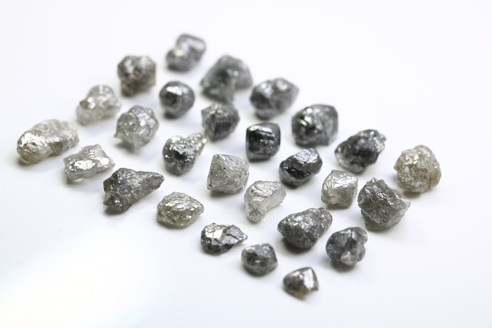 3 CT Salt and Pepper Rough Raw Diamond Etsy