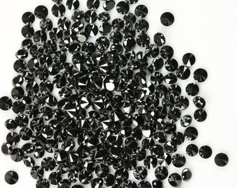 Natural Loose Black Round Diamond for Eternity Rings Ideal for Gold Ring Jewelry