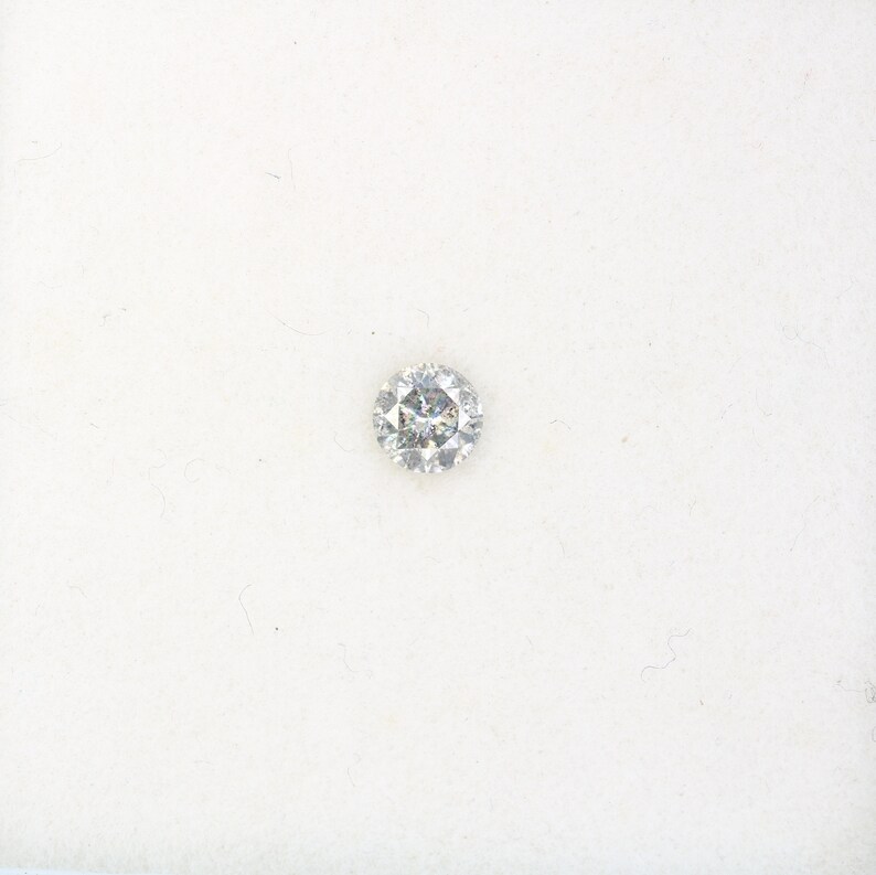 0.25 CT Natural Loose Salt and Pepper Round Brilliant Cut Diamond for Engagement Ring