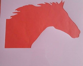 Pferd Kopf Schablone Etsy