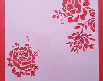 Schablone Rosen Etsy