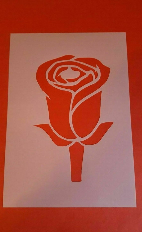 A5 Rose Stencil Wall Decal Stencil Canvas Textile Design Etsy