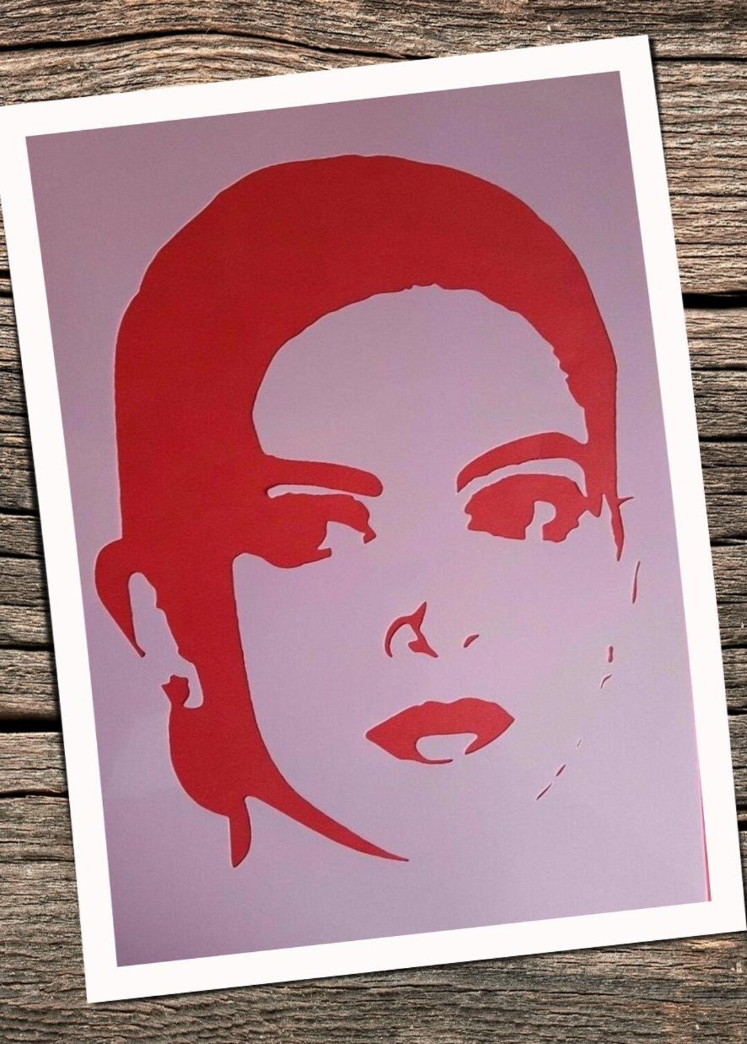 Stencils Woman Wall Stencils Vintage Craft Stencils Wall Decor Etsy