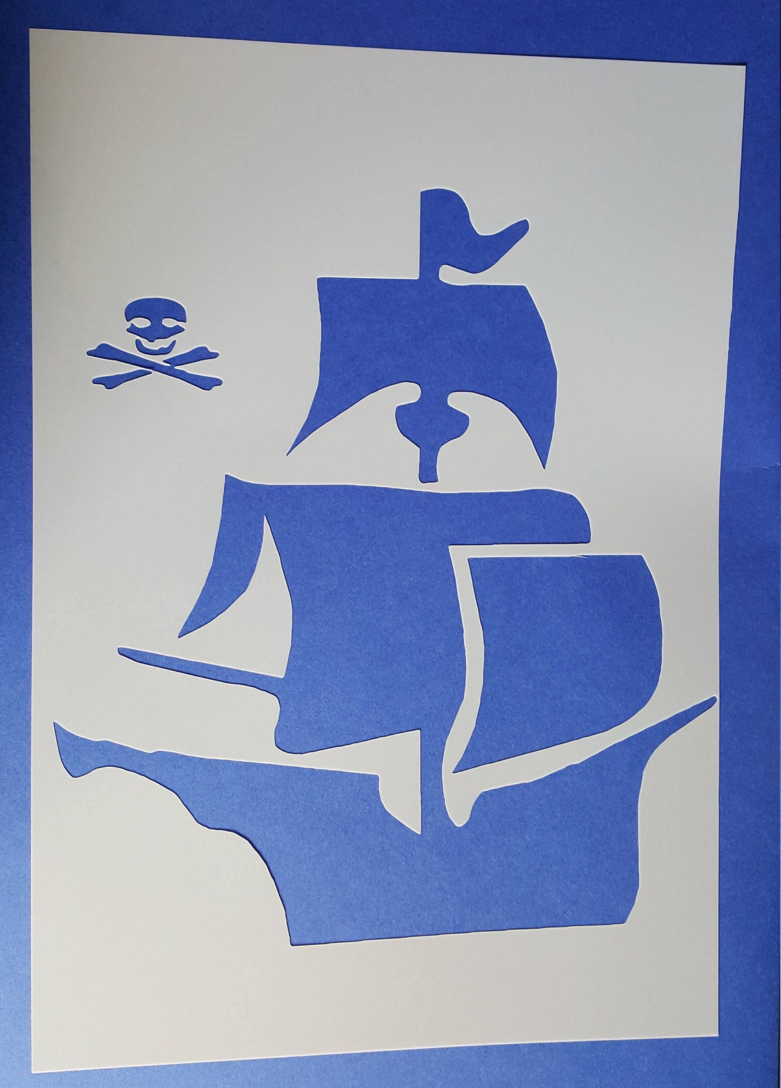 Pirate Ship Stencil